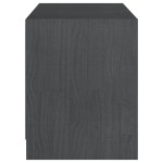 vidaXL Comodă TV, gri, 104x33x41 cm, lemn masiv de pin vidaXL Comodă TV, gri, 104x33x41 cm, lemn masiv de pin