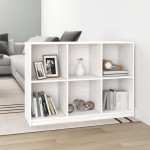 vidaXL Bibliotecă, alb, 104x33x76 cm, lemn masiv de pin vidaXL Bibliotecă, alb, 104x33x76 cm, lemn masiv de pin