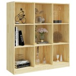 vidaXL Bibliotecă/Separator cameră, 104x33,5x110 cm, lemn masiv pin vidaXL Bibliotecă/Separator cameră, 104x33,5x110 cm, lemn masiv pin