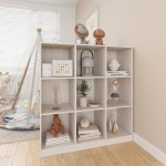 vidaXL Bibliotecă/Separator cameră alb 104x33,5x110 cm lemn masiv pin