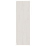 vidaXL Bibliotecă/Separator cameră alb 104x33,5x110 cm lemn masiv pin