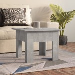 vidaXL Măsuță de cafea, gri beton, 55x55x42 cm, lemn prelucrat vidaXL Măsuță de cafea, gri beton, 55x55x42 cm, lemn prelucrat