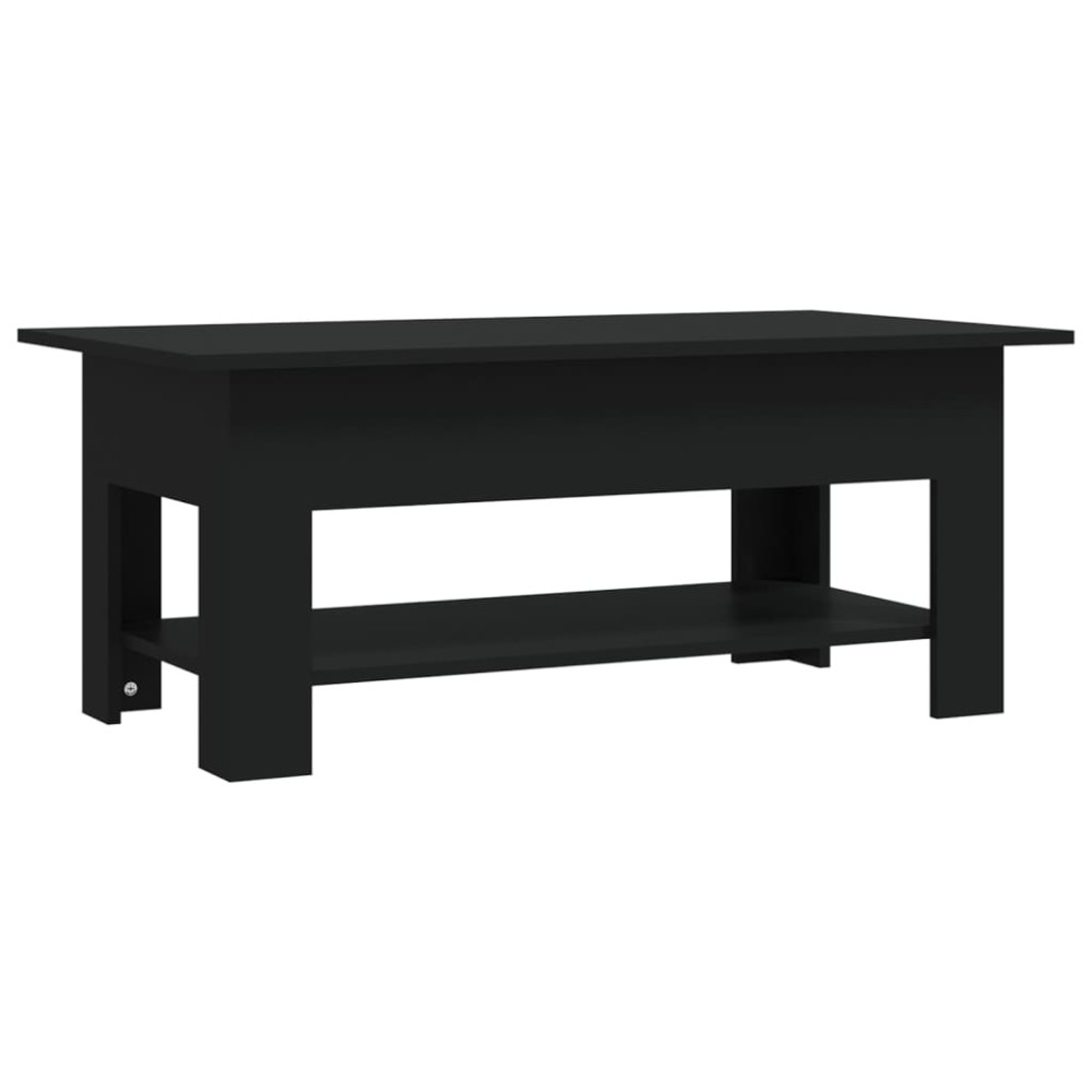 vidaXL Măsuță de cafea, negru, 102x55x42 cm, lemn prelucrat