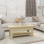 vidaXL Măsuță de cafea, stejar sonoma, 102x55x42 cm, lemn prelucrat vidaXL Măsuță de cafea, stejar sonoma, 102x55x42 cm, lemn prelucrat