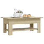vidaXL Măsuță de cafea, stejar sonoma, 102x55x42 cm, lemn prelucrat vidaXL Măsuță de cafea, stejar sonoma, 102x55x42 cm, lemn prelucrat