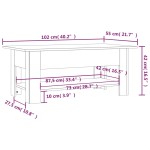 vidaXL Măsuță de cafea, stejar sonoma, 102x55x42 cm, lemn prelucrat vidaXL Măsuță de cafea, stejar sonoma, 102x55x42 cm, lemn prelucrat