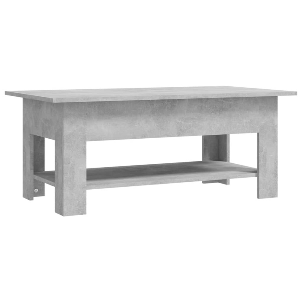 vidaXL Măsuță de cafea, gri beton, 102x55x42 cm, lemn prelucrat
