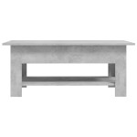vidaXL Măsuță de cafea, gri beton, 102x55x42 cm, lemn prelucrat vidaXL Măsuță de cafea, gri beton, 102x55x42 cm, lemn prelucrat