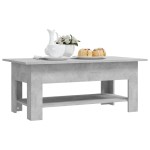 vidaXL Măsuță de cafea, gri beton, 102x55x42 cm, lemn prelucrat vidaXL Măsuță de cafea, gri beton, 102x55x42 cm, lemn prelucrat