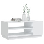 vidaXL Măsuță de cafea, alb, 102x55x43 cm, lemn prelucrat