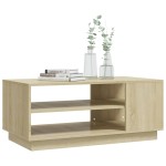 vidaXL Măsuță de cafea, stejar sonoma, 102x55x43 cm, lemn prelucrat vidaXL Măsuță de cafea, stejar sonoma, 102x55x43 cm, lemn prelucrat