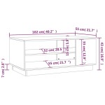 vidaXL Măsuță de cafea, stejar sonoma, 102x55x43 cm, lemn prelucrat vidaXL Măsuță de cafea, stejar sonoma, 102x55x43 cm, lemn prelucrat