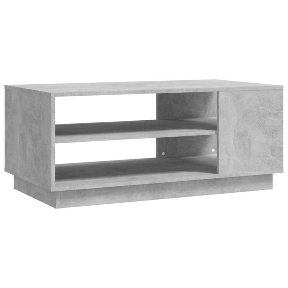vidaXL Măsuță de cafea, gri beton, 102x55x43 cm, lemn prelucrat