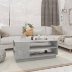 vidaXL Măsuță de cafea, gri beton, 102x55x43 cm, lemn prelucrat vidaXL Măsuță de cafea, gri beton, 102x55x43 cm, lemn prelucrat