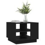 vidaXL Măsuță de cafea, negru, 55x55x43 cm, lemn prelucrat vidaXL Măsuță de cafea, negru, 55x55x43 cm, lemn prelucrat