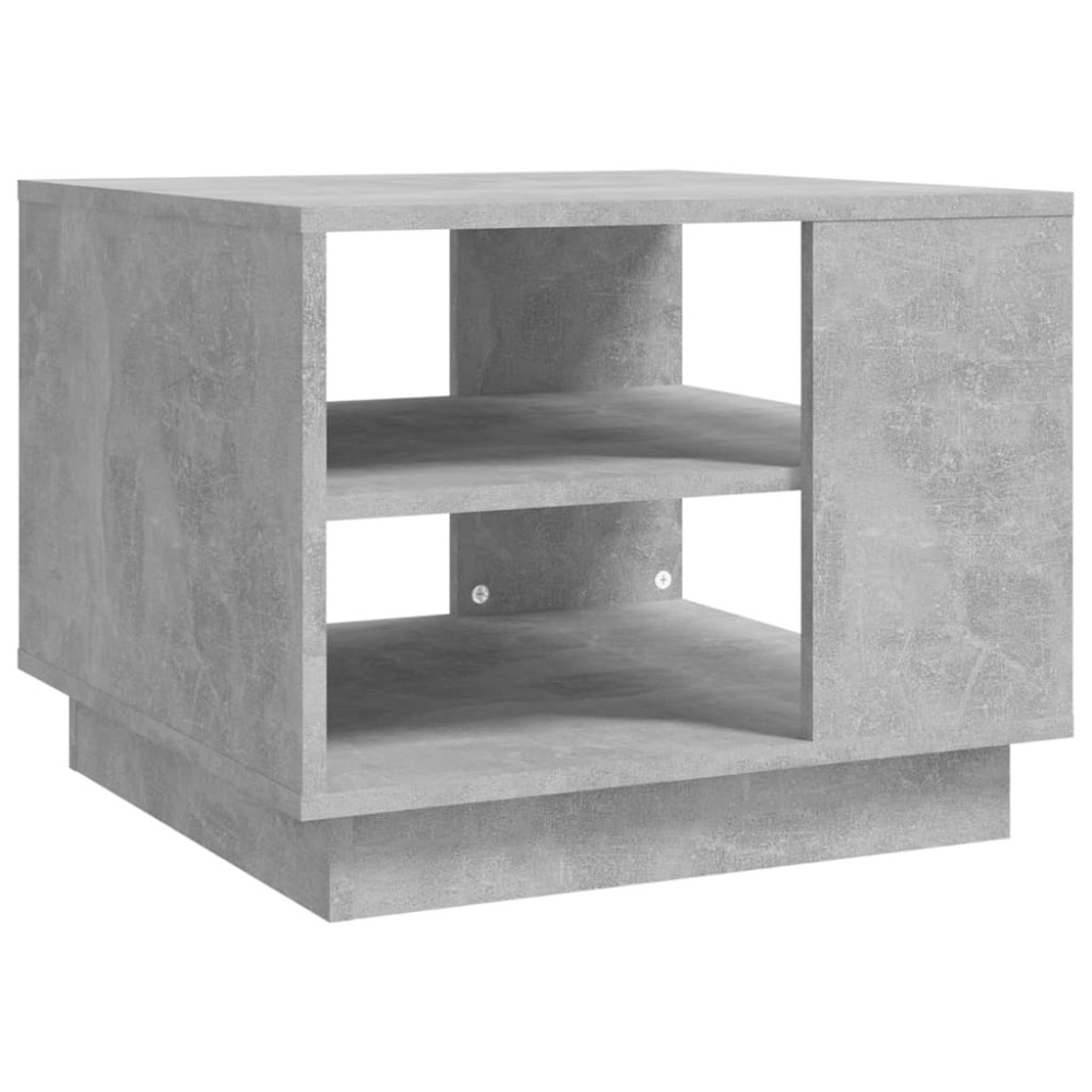 vidaXL Măsuță de cafea, gri beton, 55x55x43 cm, lemn prelucrat