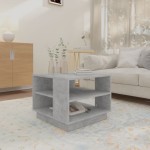 vidaXL Măsuță de cafea, gri beton, 55x55x43 cm, lemn prelucrat vidaXL Măsuță de cafea, gri beton, 55x55x43 cm, lemn prelucrat