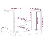 vidaXL Măsuță de cafea, gri beton, 55x55x43 cm, lemn prelucrat vidaXL Măsuță de cafea, gri beton, 55x55x43 cm, lemn prelucrat