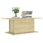 vidaXL Măsuță de cafea, stejar sonoma, 102x55,5x40 cm, lemn prelucrat vidaXL Măsuță de cafea, stejar sonoma, 102x55,5x40 cm, lemn prelucrat
