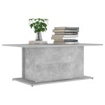 vidaXL Măsuță de cafea, gri beton, 102x55,5x40 cm, lemn prelucrat