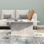 vidaXL Măsuță de cafea, gri beton, 102x55,5x40 cm, lemn prelucrat