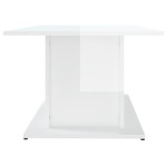 vidaXL Măsuță de cafea, alb extralucios, 102x55,5x40cm, lemn prelucrat vidaXL Măsuță de cafea, alb extralucios, 102x55,5x40cm, lemn prelucrat