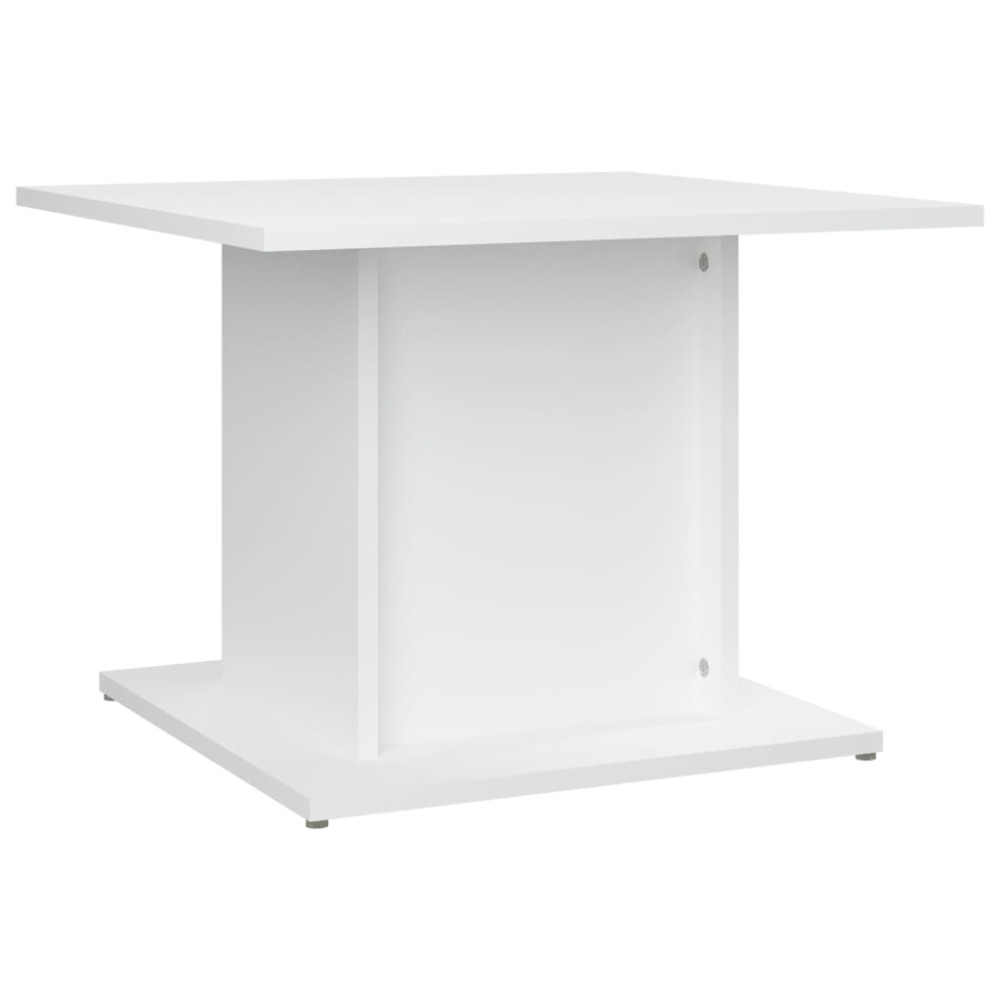 vidaXL Măsuță de cafea, alb, 55,5x55,5x40 cm, lemn prelucrat