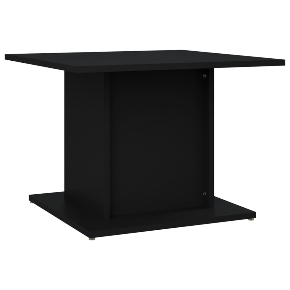vidaXL Masă de cafea, negru, 55,5x55,5x40 cm, lemn compozit