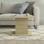 vidaXL Măsuță de cafea, stejar sonoma, 55,5x55,5x40 cm, lemn compozit vidaXL Măsuță de cafea, stejar sonoma, 55,5x55,5x40 cm, lemn compozit