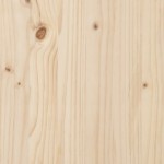 vidaXL Cadru de pat dublu, 135x190 cm, lemn masiv de pin