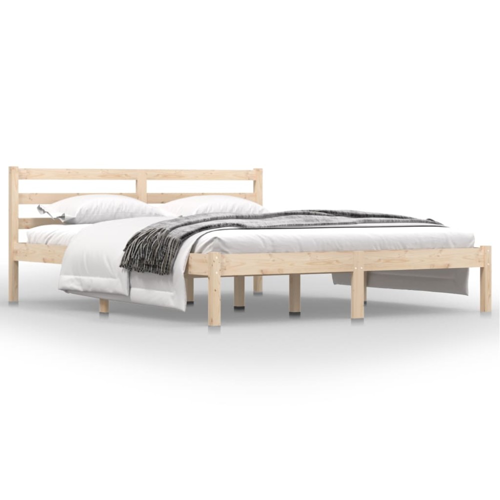 vidaXL Cadru de pat King Size, 150x200 cm, lemn masiv de pin