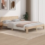 vidaXL Cadru de pat King Size, 150x200 cm, lemn masiv vidaXL Cadru de pat King Size, 150x200 cm, lemn masiv