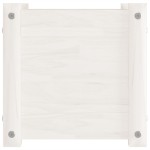 vidaXL Jardinieră de grădină, alb, 31x31x31 cm, lemn masiv de pin vidaXL Jardinieră de grădină, alb, 31x31x31 cm, lemn masiv de pin