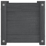 vidaXL Jardinieră de grădină, gri, 31x31x31 cm, lemn masiv de pin vidaXL Jardinieră de grădină, gri, 31x31x31 cm, lemn masiv de pin