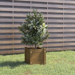 vidaXL Jardinieră de grădină, maro miere, 31x31x31 cm, lemn pin vidaXL Jardinieră de grădină, maro miere, 31x31x31 cm, lemn pin