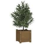 vidaXL Jardinieră de grădină, maro miere, 31x31x31 cm, lemn pin vidaXL Jardinieră de grădină, maro miere, 31x31x31 cm, lemn pin