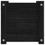 vidaXL Jardinieră de grădină, negru, 31x31x31 cm, lemn masiv de pin