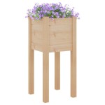 vidaXL Jardinieră de grădină, 31x31x70 cm, lemn masiv de pin vidaXL Jardinieră de grădină, 31x31x70 cm, lemn masiv de pin