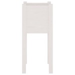vidaXL Jardinieră de grădină, alb, 31x31x70 cm, lemn masiv de pin vidaXL Jardinieră de grădină, alb, 31x31x70 cm, lemn masiv de pin