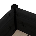 vidaXL Jardiniere de grădină 2 buc. negru 31x31x70 cm lemn masiv pin vidaXL Jardiniere de grădină 2 buc. negru 31x31x70 cm lemn masiv pin