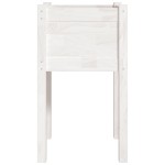 vidaXL Jardinieră de grădină, alb, 40x40x70 cm, lemn masiv de pin vidaXL Jardinieră de grădină, alb, 40x40x70 cm, lemn masiv de pin
