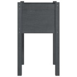 vidaXL Jardinieră de grădină, gri, 40x40x70 cm, lemn masiv de pin vidaXL Jardinieră de grădină, gri, 40x40x70 cm, lemn masiv de pin