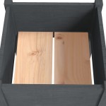 vidaXL Jardinieră de grădină, gri, 40x40x70 cm, lemn masiv de pin vidaXL Jardinieră de grădină, gri, 40x40x70 cm, lemn masiv de pin
