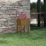 vidaXL Jardinieră de grădină, maro miere, 40x40x70 cm, lemn masiv pin vidaXL Jardinieră de grădină, maro miere, 40x40x70 cm, lemn masiv pin