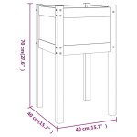 vidaXL Jardinieră de grădină, 50x50x70 cm, lemn masiv de pin vidaXL Jardinieră de grădină, 50x50x70 cm, lemn masiv de pin