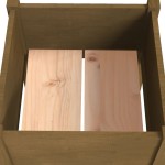 vidaXL Jardiniere grădină 2 buc. maro miere 50x50x70 cm lemn masiv pin