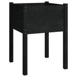 vidaXL Jardiniere de grădină, 2 buc., negru, 50x50x70cm lemn masiv pin vidaXL Jardiniere de grădină, 2 buc., negru, 50x50x70cm lemn masiv pin