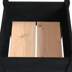 vidaXL Jardiniere de grădină, 2 buc., negru, 50x50x70cm lemn masiv pin vidaXL Jardiniere de grădină, 2 buc., negru, 50x50x70cm lemn masiv pin
