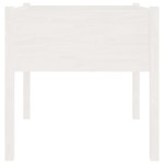 vidaXL Jardinieră de grădină, alb, 70x70x70 cm, lemn masiv de pin vidaXL Jardinieră de grădină, alb, 70x70x70 cm, lemn masiv de pin