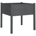 vidaXL Jardiniere de grădină, 2 buc., gri, 70x70x70 cm, lemn masiv pin vidaXL Jardiniere de grădină, 2 buc., gri, 70x70x70 cm, lemn masiv pin